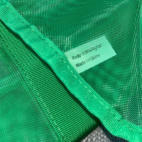 ♠️ kate spade Logo Mesh Packable Canvas Beach Shopping Picnic Weekender Tote - Picture 6 of 7